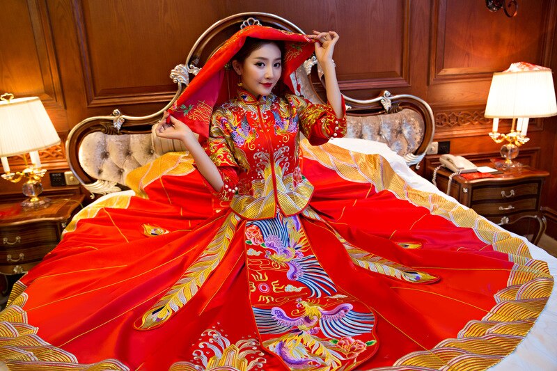 Китайское свадебное платье