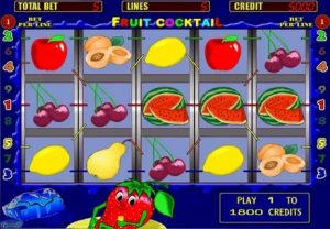 Игровой автомат Fruit Cocktail: удивит большим количеством сочных фруктов