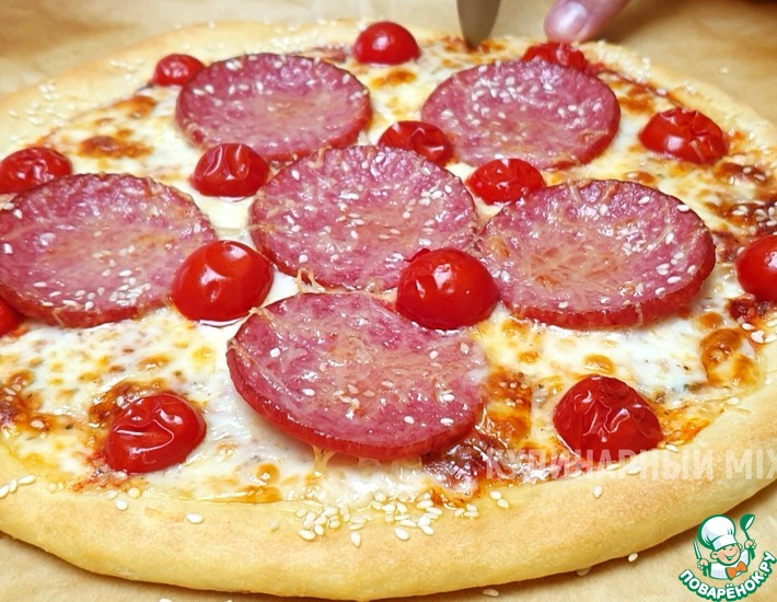 Домашняя пицца без дрожжей
