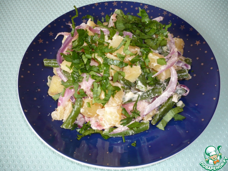 "Льежский" салат со стручковой фасолью