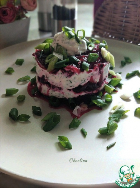 Свекольный салат "Красный бархат"