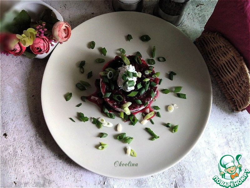 Свекольный салат "Красный бархат"