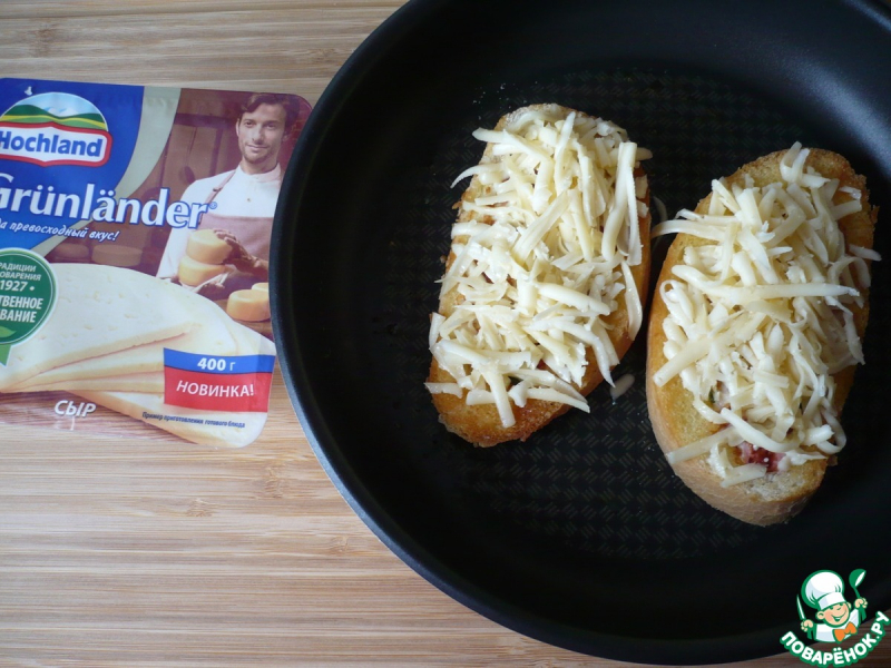 Горячие бутерброды "Ленивые хачапури с сыром"