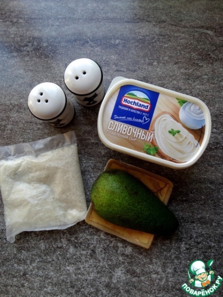 Рис с авокадо и сливочным сыром