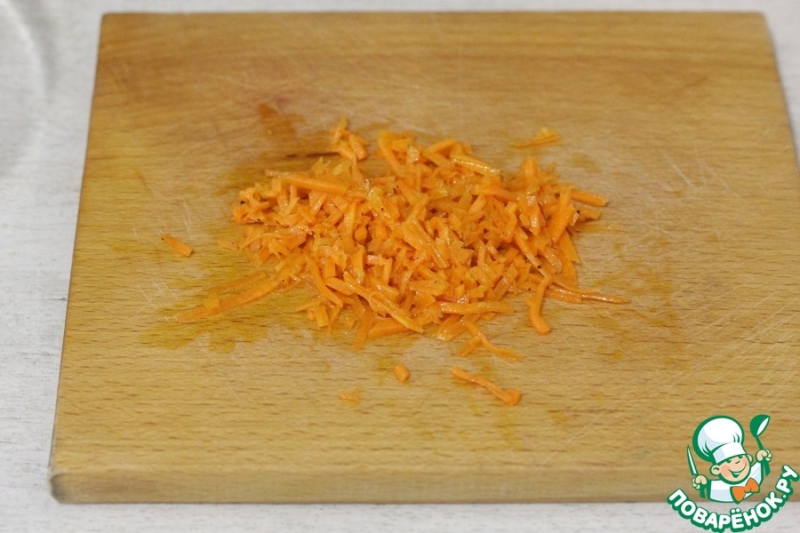 Рулетики с сыром и морковью