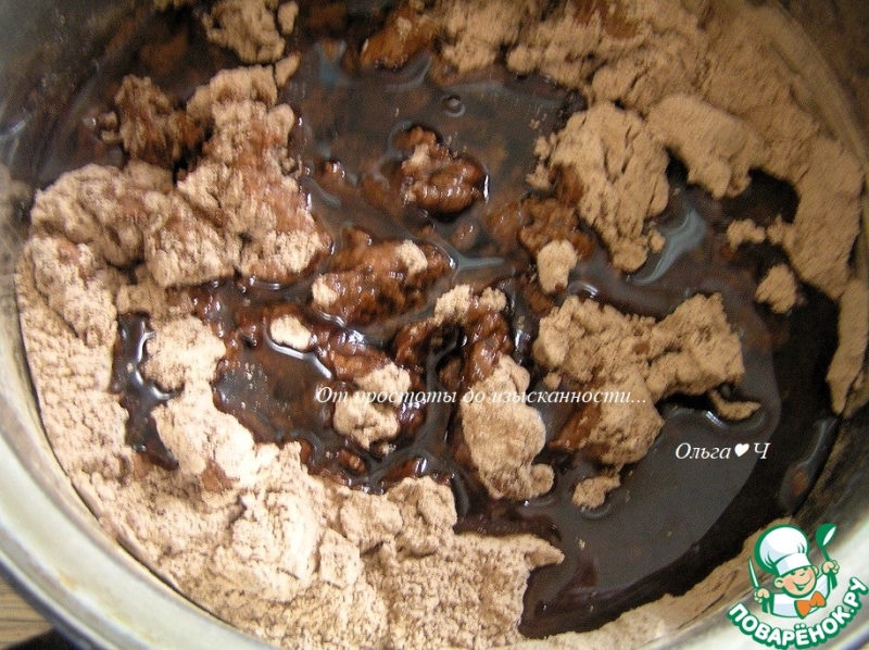 Шоколадно-клубничные кофейные кексы или Торт