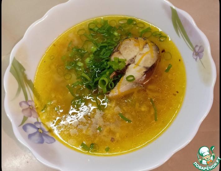 Суп рыбный с перловой крупой