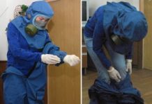 В каких случаях нужно надевать противочумный костюм?