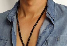 Бусы на шее: придадут брутальности любому мужскому образу
