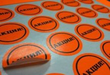 Изготовление наклеек на самоклеющейся плёнке