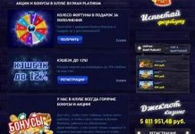 Виды бонусов в казино Вулкан Платиунм