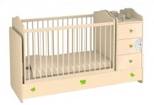 Кроватки для новорожденных с комодом: преимущества детской мебели