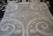 Как связать пуховый платок