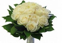 Свадебные букеты из белых роз