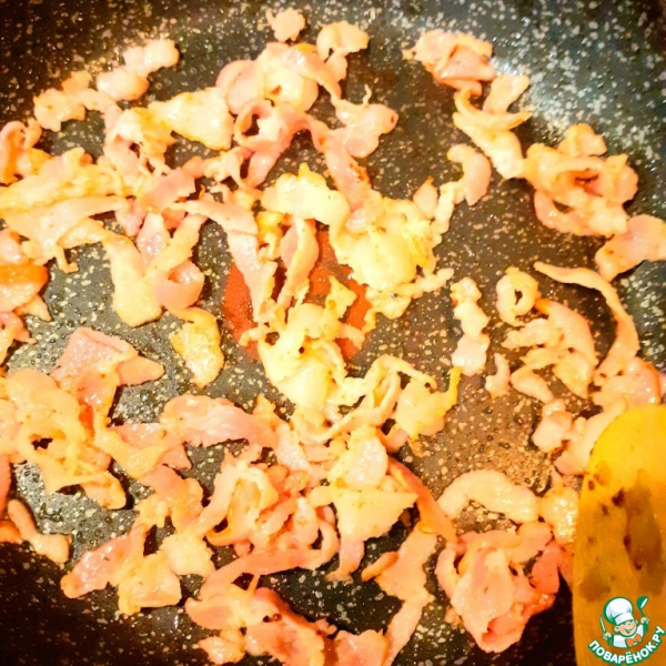 Паста карбонара с грибами