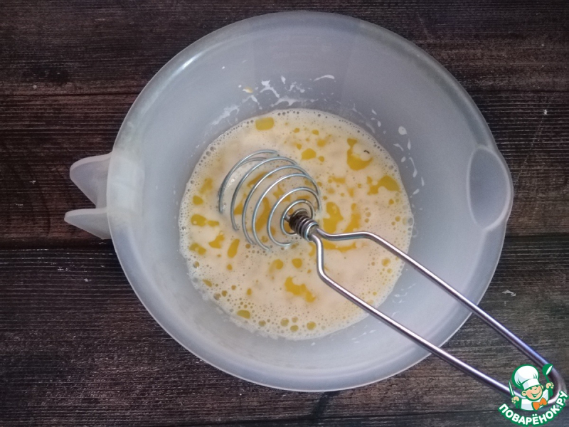 Капустный пирог с сыром и яйцом