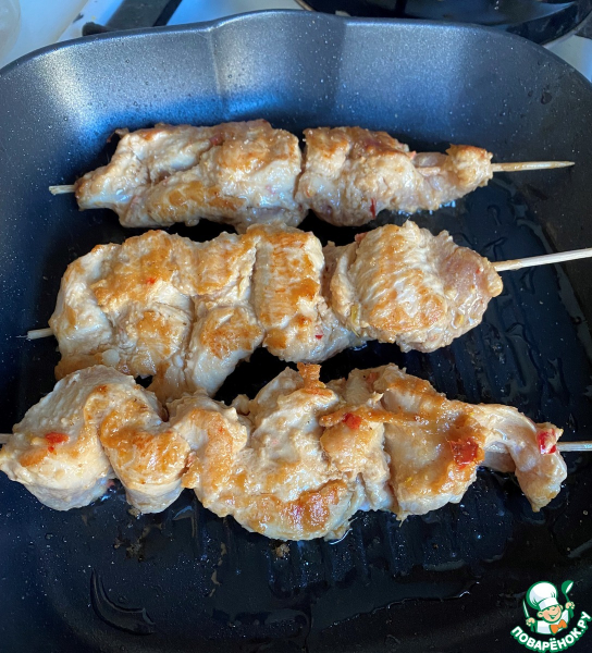 Куриное соте в арахисовом соусе