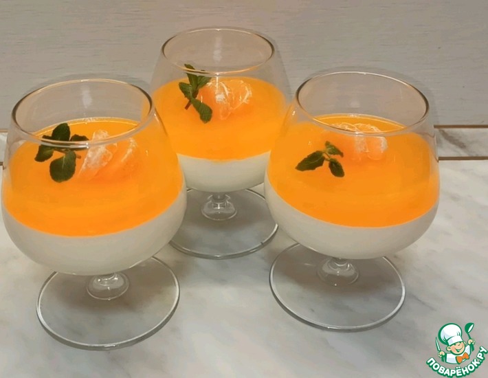 Мандариново-сливочная Панна-Котта