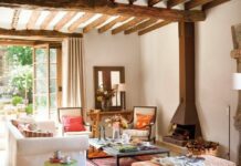 Декоративные балки в интерьере