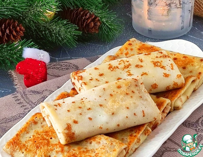 Блинчики с мясом и рисом