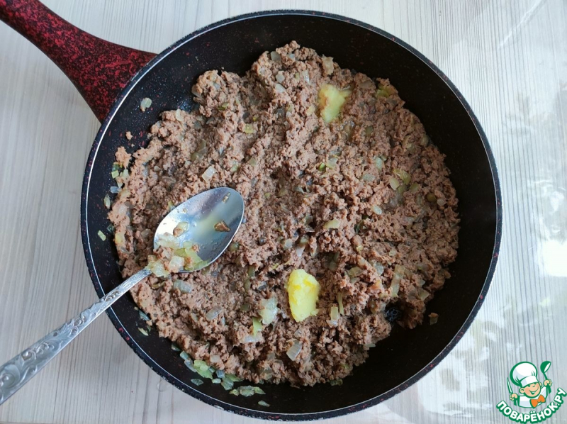 Блинчики с мясом и рисом