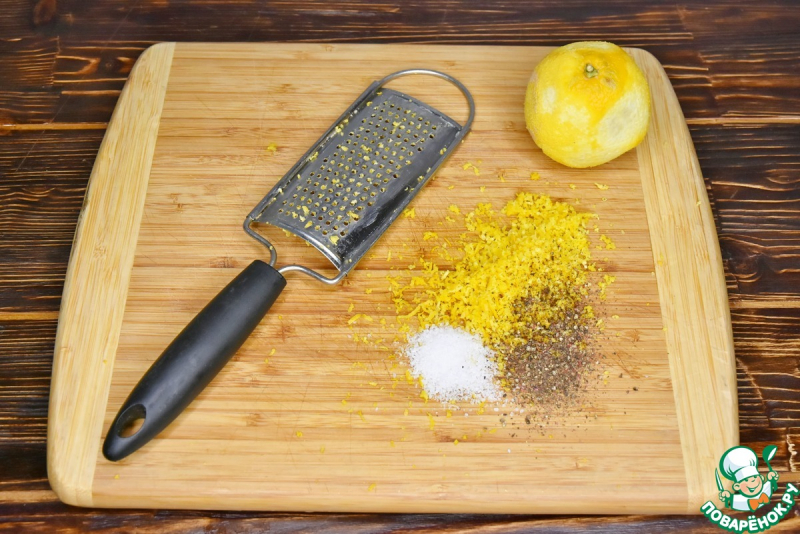 Утка с яблоками и курагой