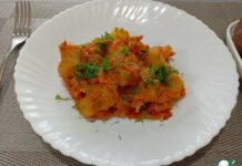 Картофель с чечевицей