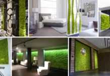 Ягель в интерьере: экологичная отделка оленьим мхом