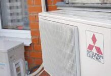 Установка кондиционера Mitsubishi в квартире