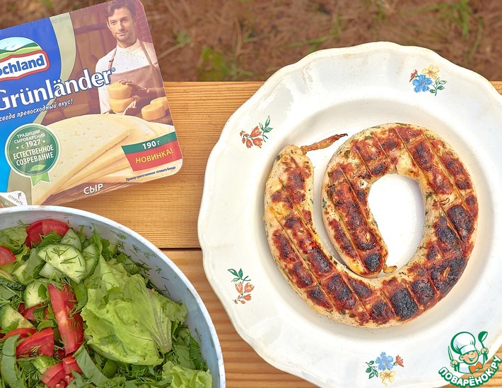 Куриные колбаски с сыром