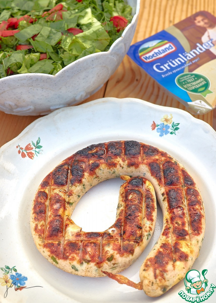 Куриные колбаски с сыром