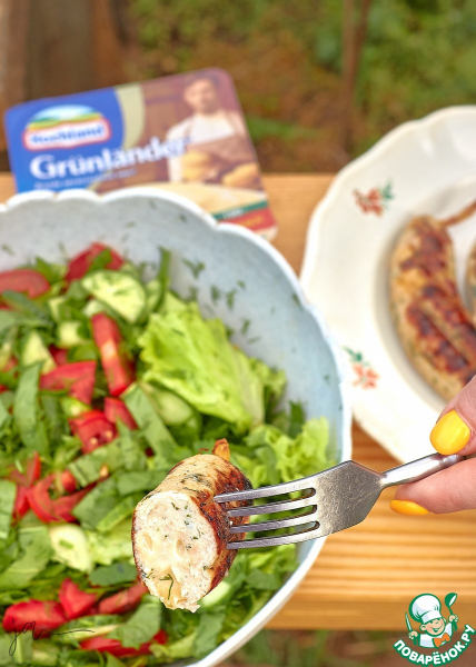 Куриные колбаски с сыром