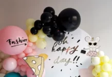 Фотозона из воздушных шаров на День Рождения