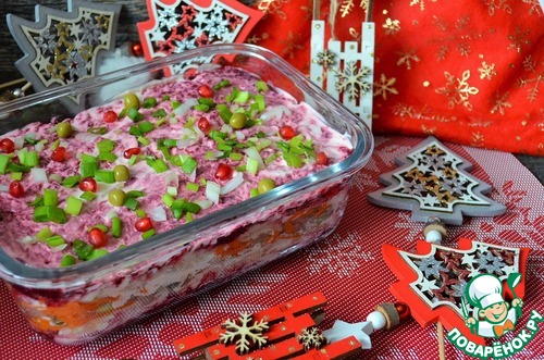 Сельдь под шубой "Новогодняя"