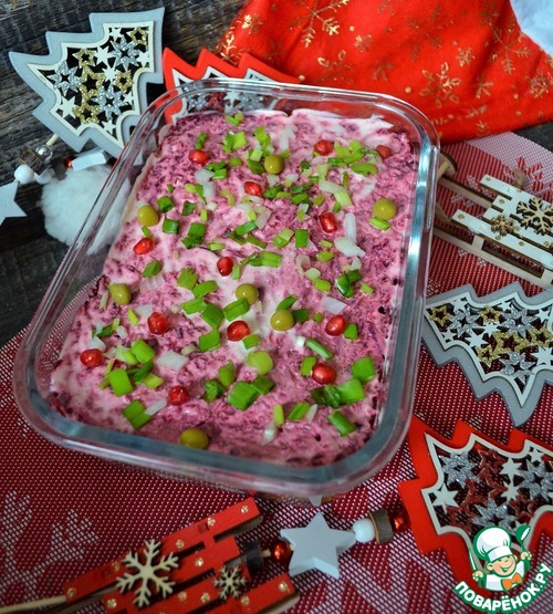 Сельдь под шубой "Новогодняя"