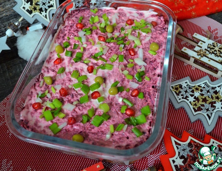Сельдь под шубой "Новогодняя"