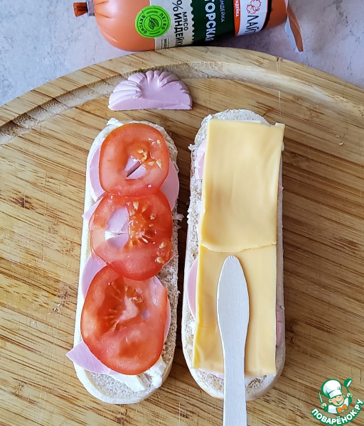 Горячий бутерброд "Эскимо"