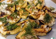 Цуккини, запечённые с фетой, с лимоном