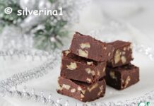 Фадж со сгущенкой и орехами