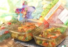 Горячее блюдо из индейки и овощей