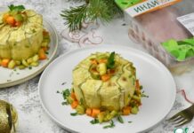 Нежное суфле из индейки с кабачком