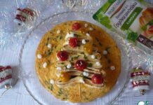 Праздничный завтрак с ветчиной «Рождественская Ёлка»