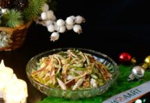 Салат из индейки и огурцов по-восточному