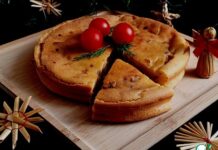 Закусочный пирог с индейкой и капустой