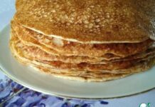 Блины с гречкой