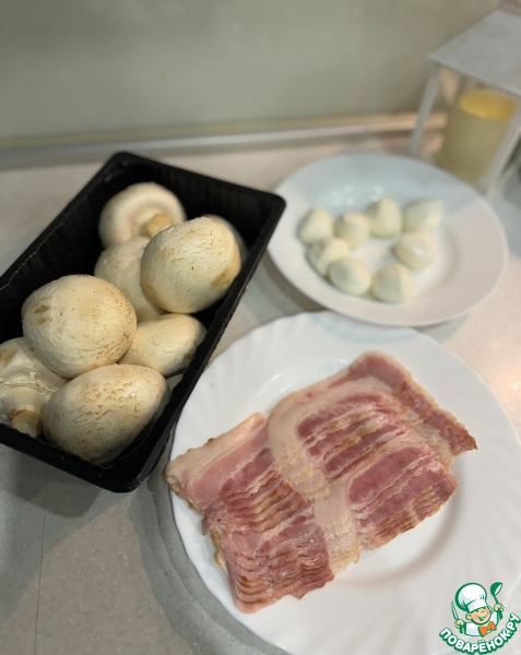 Горячее "Бомбочки из шампиньонов"