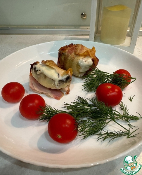 Горячее "Бомбочки из шампиньонов"