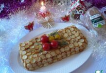 Салат рождественский «Золотое полено»