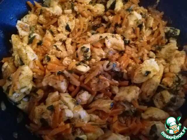 Курица с морковью и розмарином