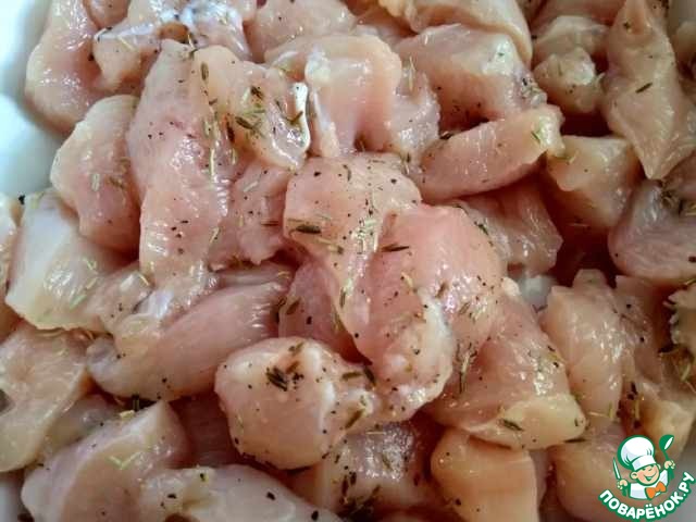 Курица с морковью и розмарином